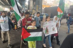 children rally for palestine gaza israeli boycott movement kolkata