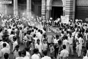 kolkata city with a conscious protest solidarity rally march