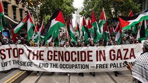 israel genocide in gaza palestine palestinian protest in Australia 