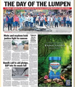 rg kar rape and murder women protesters doctors bjp the telegraph report