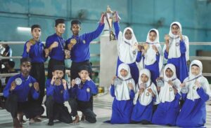 Wali Rahmani Umeed Global School education students kickboxing champions