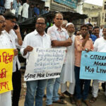 Protests mob lynchings in Jharkhand Giridih human chains