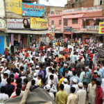 Protests mob lynchings in Jharkhand Giridih human chains