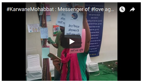 Karwan-e-Mohabbat harsh mander nobel peace prize