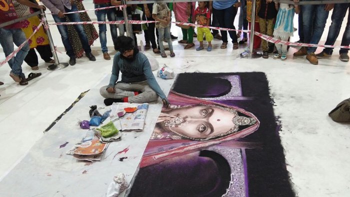 Padmavati Deepika Padukone Rangoli