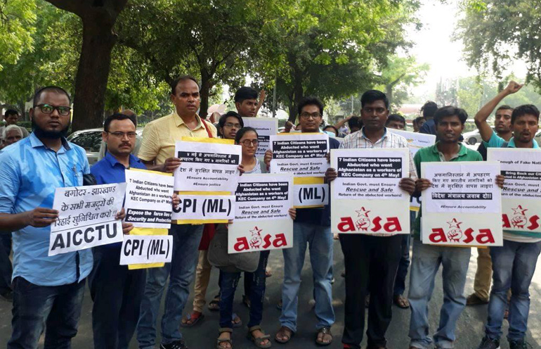 Indians Afghanistan Bagodar MLA Vinod Singh CPI-ML MEA KEC International company