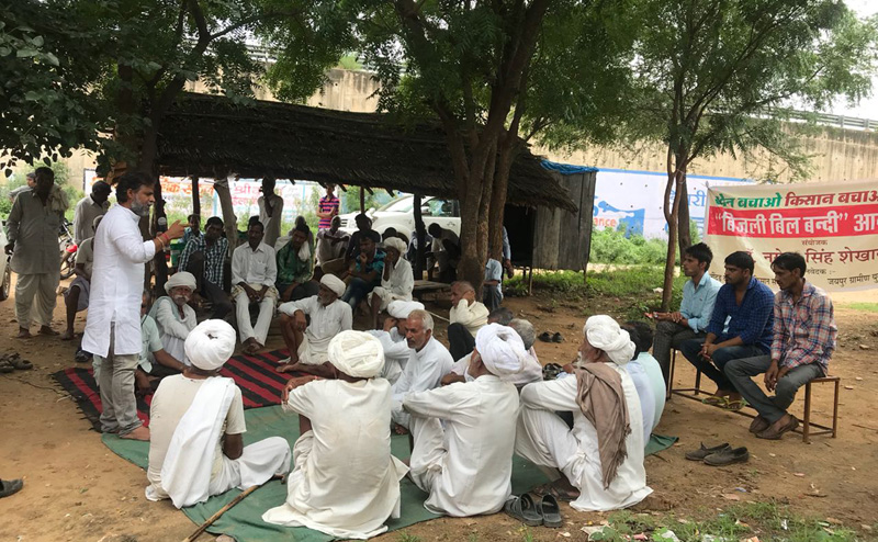 Farmer Jaipur Rajasthan Farms Farming Farmers Nagendra Singh Khet Bachao Kisan bachao