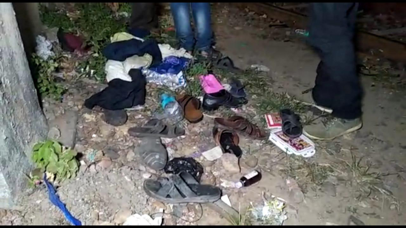 Kolkata Santragachhi foot over bridge