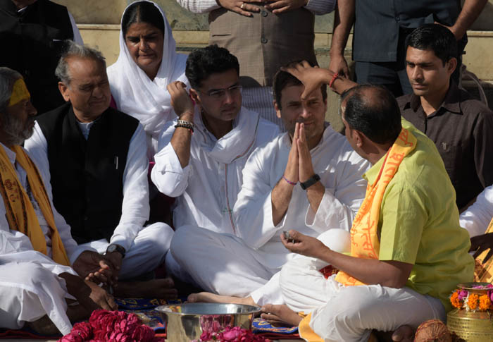 Rajasthan election RAHUL GANDHI PUSHKAR Congress