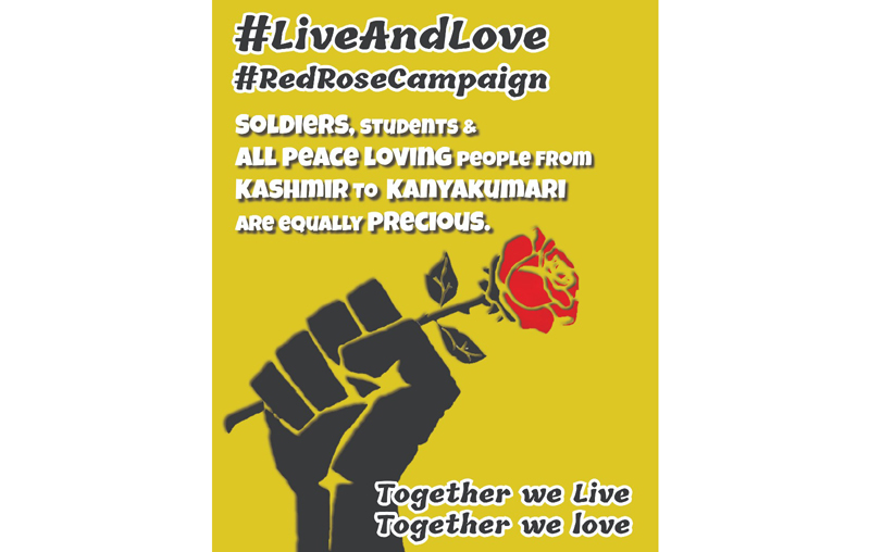 red rose campaign kolkata hatred kashmiris