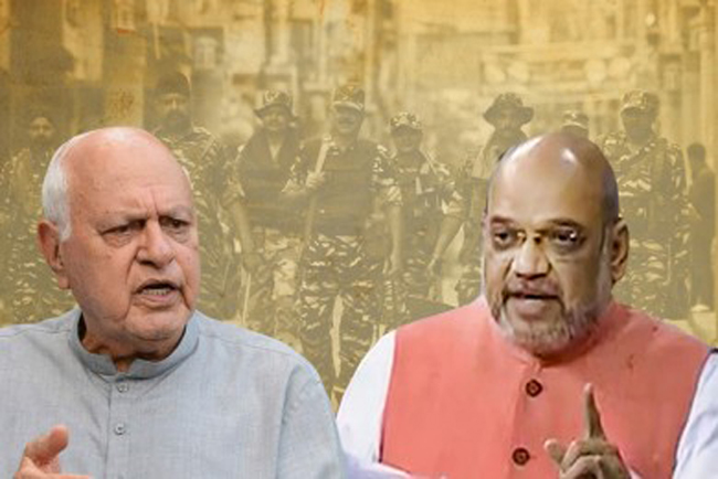 Narendra Modi amit shah farooq abdullah Jammu and Kashmir Article 370 Abrogation