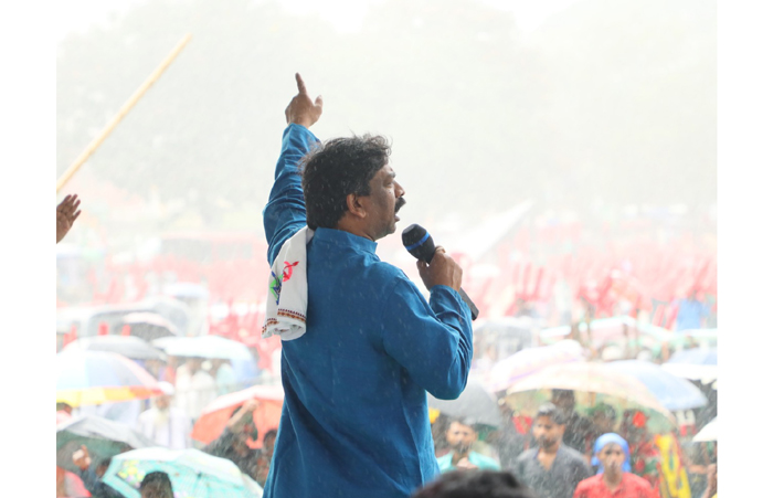 हेमंत सोरेन की सरकार झामुमो झारखंड मुक्ति मोर्चा बदलाओ रैली आरक्षण नौकरी