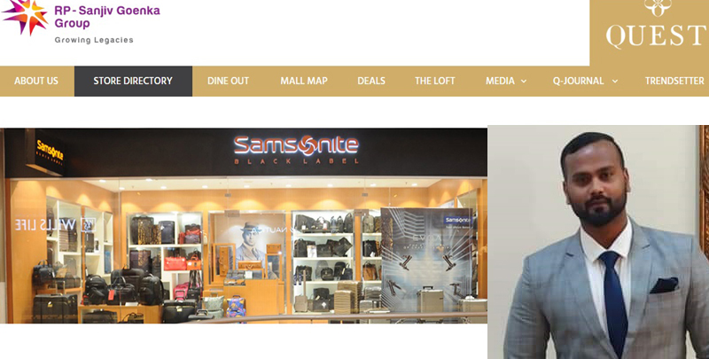 quest mall samsonite manager heart attack ambulance medical emergency kolkata