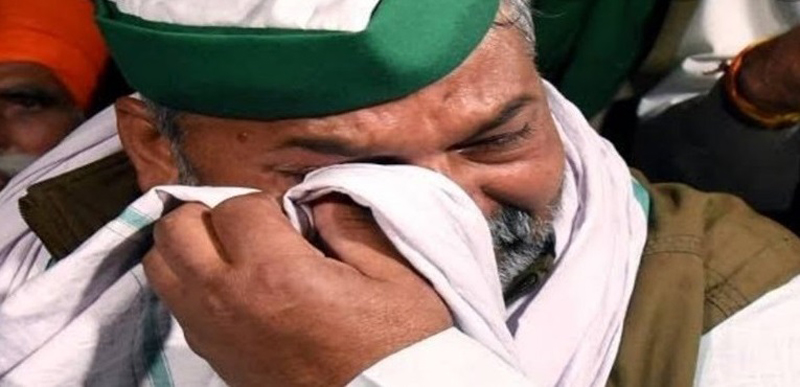 farmers protest up farmer leader rakesh tikait bjp nazi modi