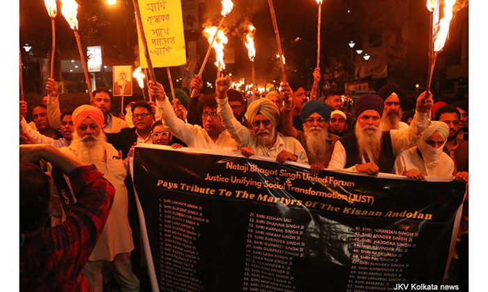 farmers protest bengal kolkata farm bill martyrs