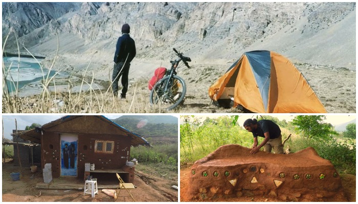 solo cyclist ankit arora cycling eco-friendly self-sustaining village organic farming Coronavirus pandemic