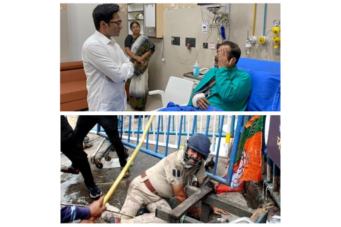 bjp violence in bengal kolkata police abhishek mamata banerjee
