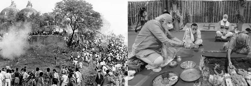 আধুনিক ভারতের মন্দির বাবরি মসজিদ রাম মন্দির