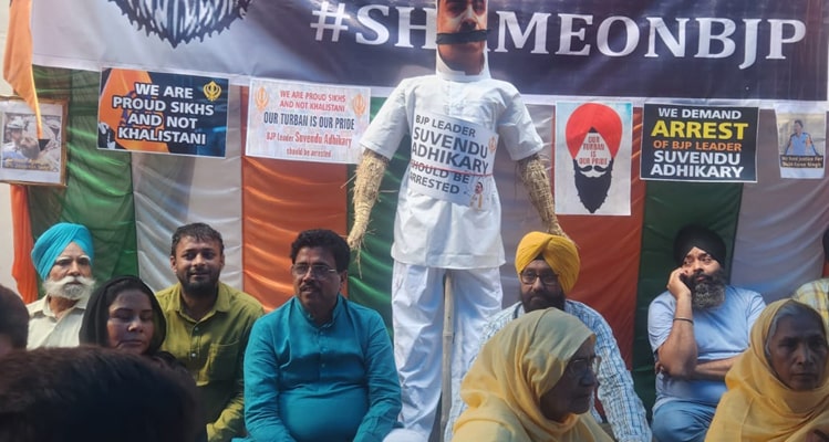 bjp leaders FIR against khalistani slur sikh ips officer