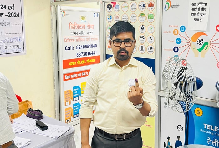 lok sabha election voting percentage commission koderma