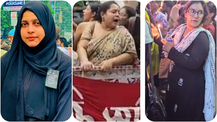 rg kar rape and murder women protesters doctors bjp