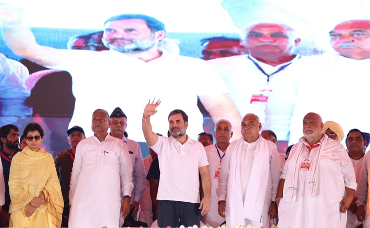 leader of opposition rahul gandhi haryana assembly elections polls