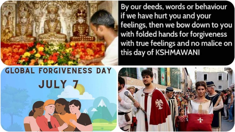 jains religions forgiveness faiths apology paryushan confession