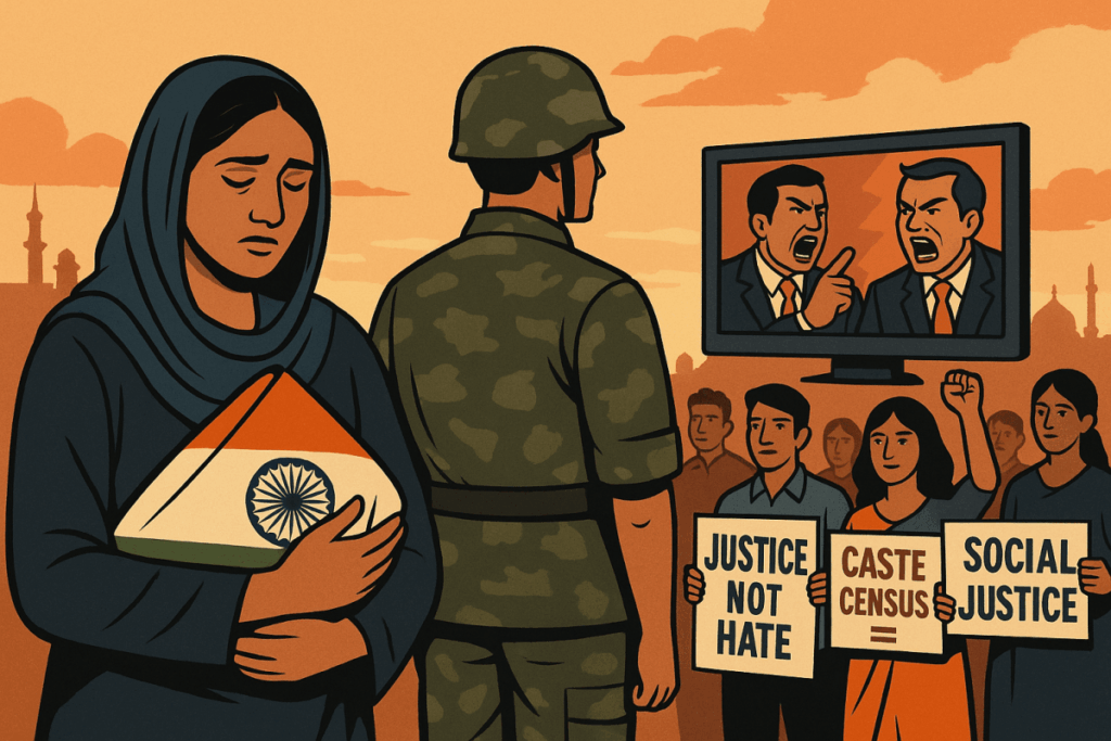 pahalgam and caste census hate war unity justice