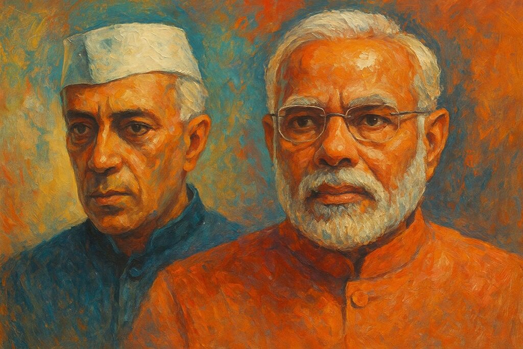 prime ministers of India Jawaharlal Nehru vs Narendra Modi British Fake unelected PM