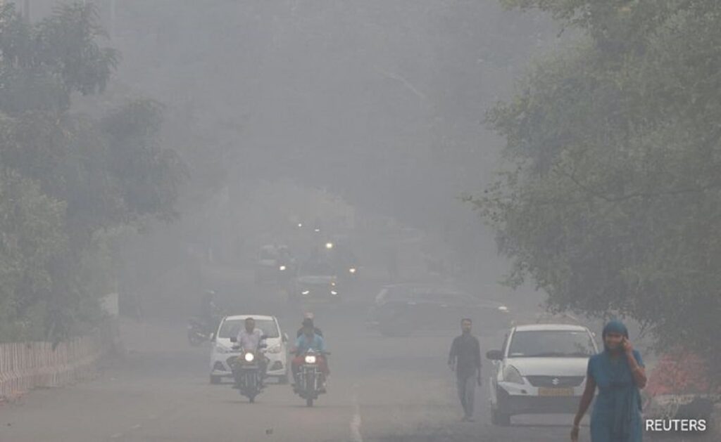 delhi post diwali pollution aqi air quality fire crackers