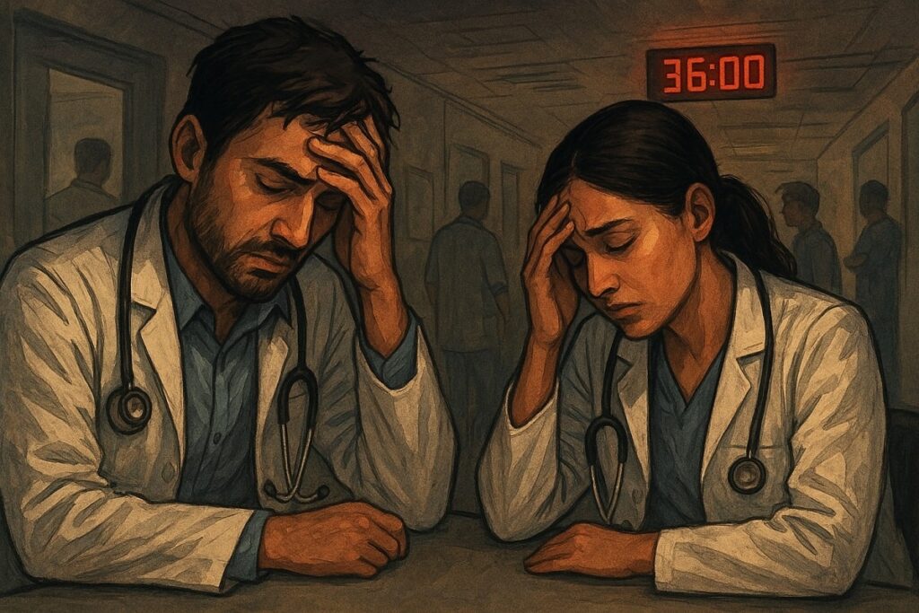 resident doctor quits gb pant hospital mental strain health